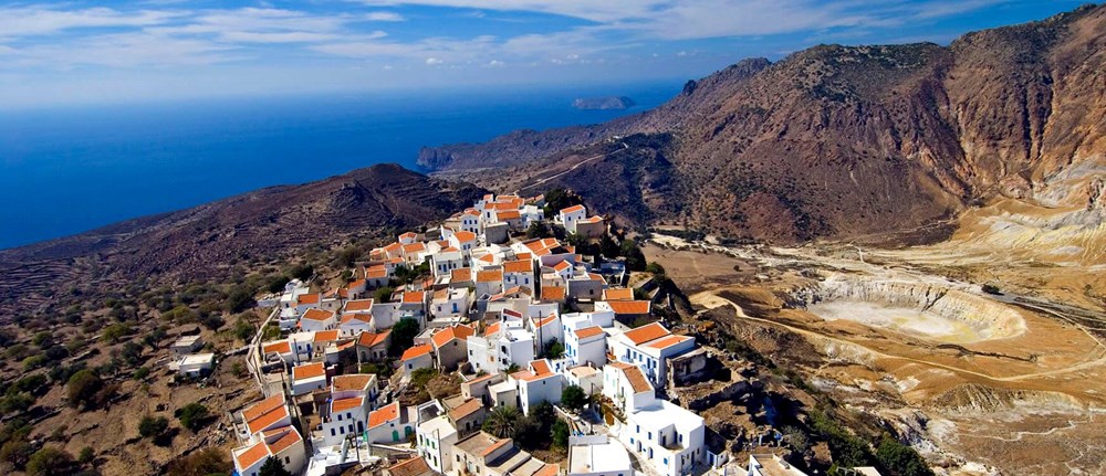 C&ocirc;ng vi&ecirc;n địa chất to&agrave;n cầu UNESCO Nisyros, Hy Lạp.