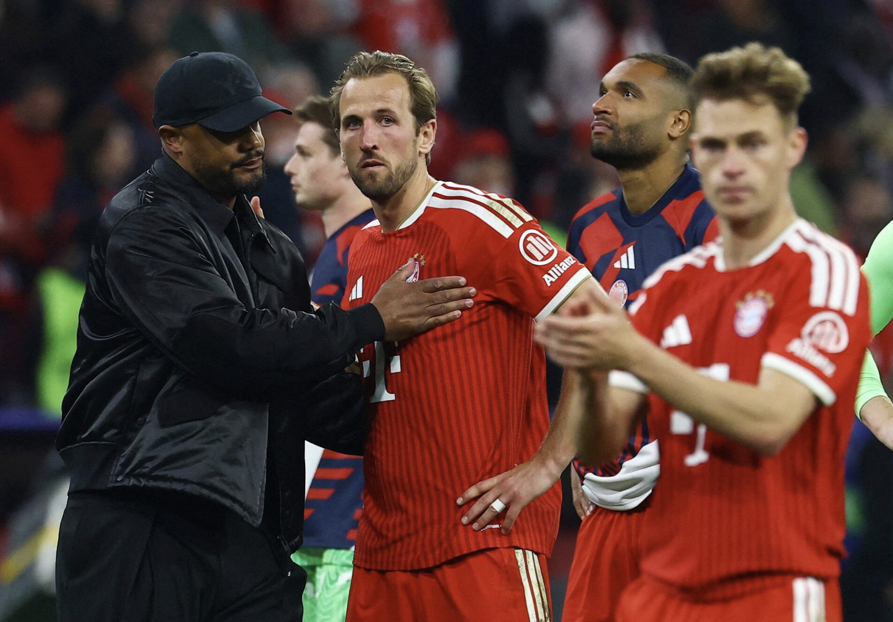 Harry Kane với vẻ mặt thất vọng trước kết quả chung cuộc.