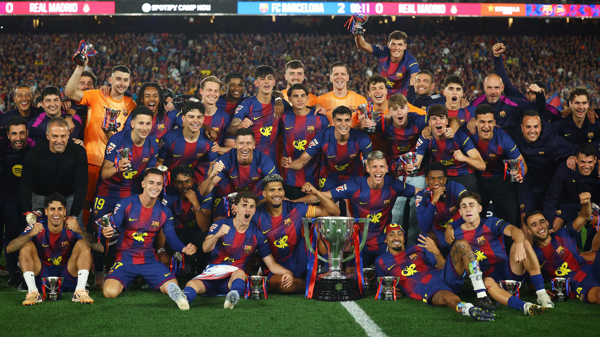 Barcelona giành chức Vô địch La Liga sau khi giành chiến thắng El Clasico