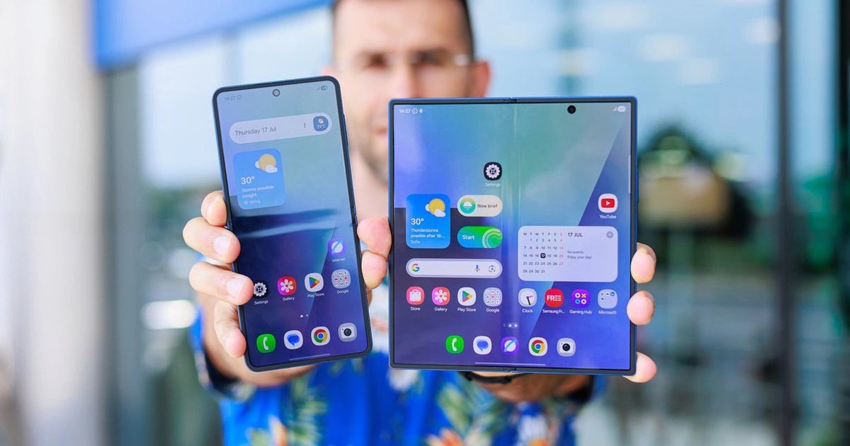Hai mẫu điện Samsung chạy One UI 8.5. 