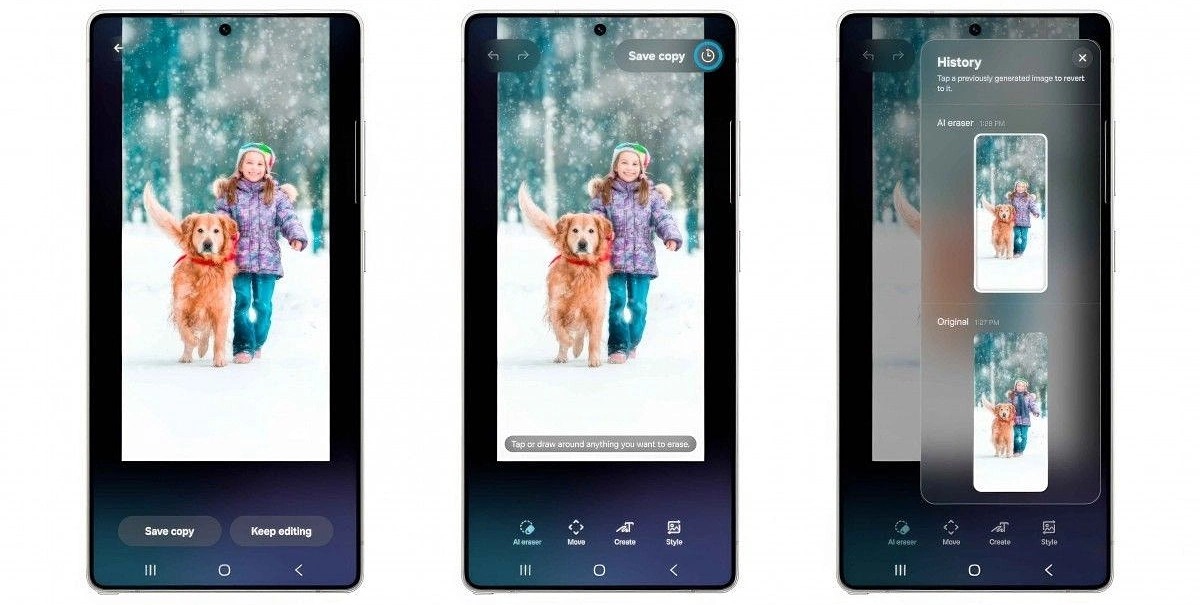 Chỉnh ảnh tr&ecirc;n smartphone Samsung bằng Photo Assist.
