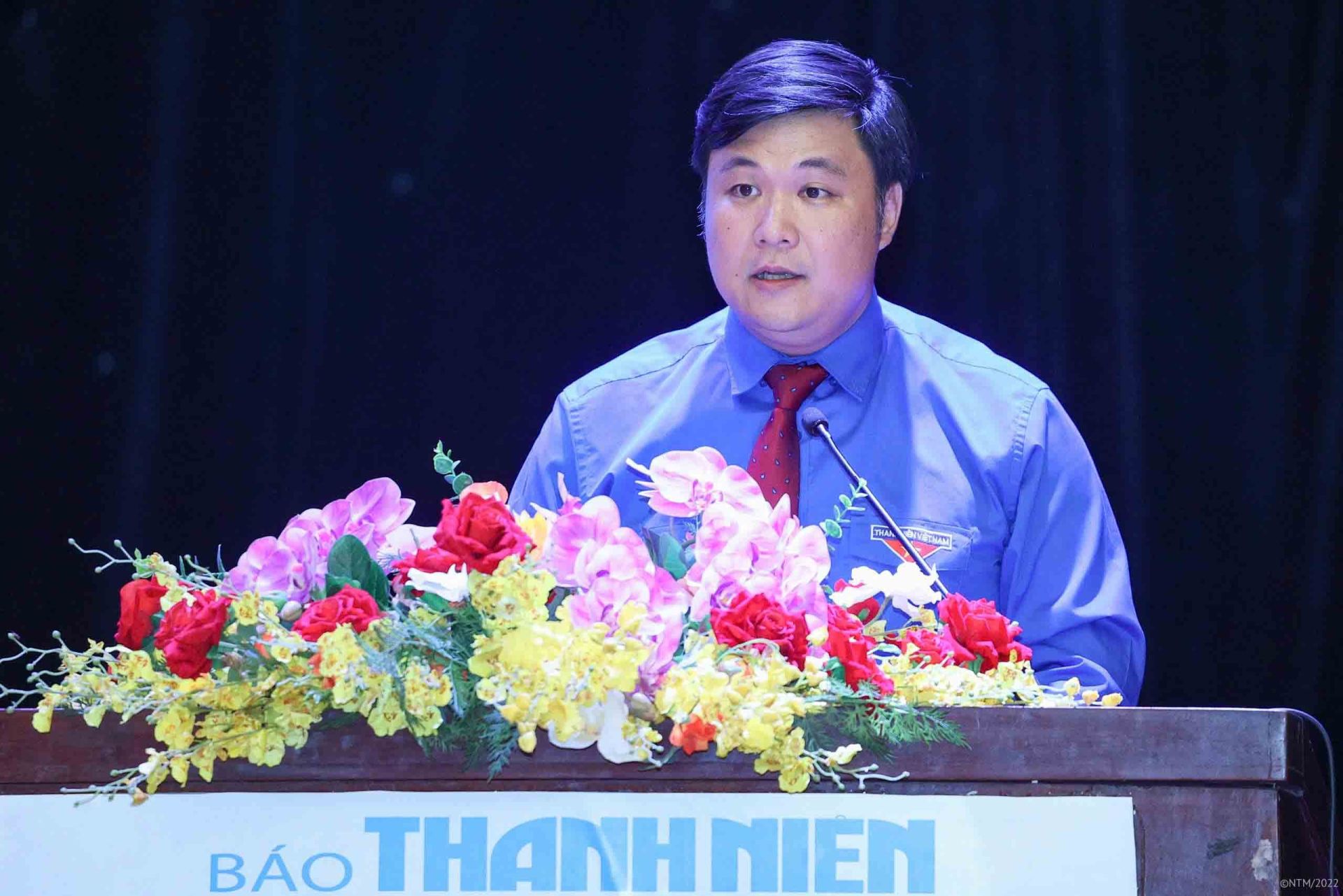 Anh Nguyễn Th&aacute;i An, Ủy vi&ecirc;n Ban Thường vụ T.Ư Đo&agrave;n, Ph&oacute; trưởng ban C&ocirc;ng t&aacute;c Đo&agrave;n T.Ư Đo&agrave;n.