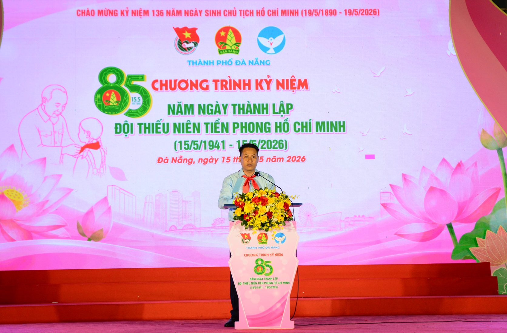 Ph&oacute; B&iacute; thư Th&agrave;nh đo&agrave;n Đ&agrave; Nẵng L&ecirc; Kim Thường ph&aacute;t biểu tại chương tr&igrave;nh.