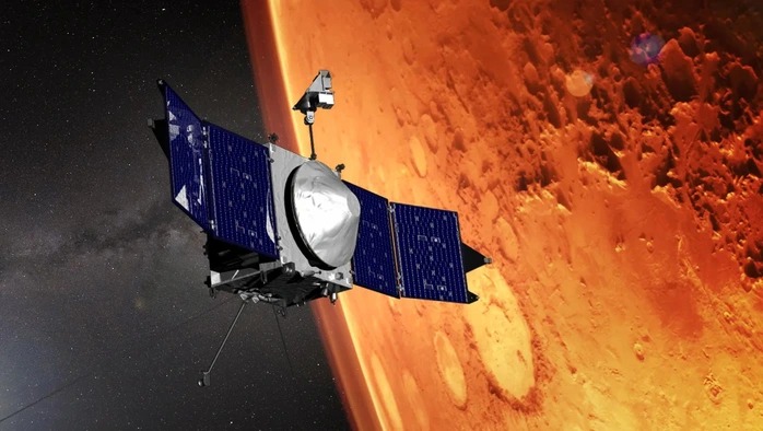 T&agrave;u MAVEN của NASA đang kh&aacute;m ph&aacute; h&agrave;nh tinh đỏ.