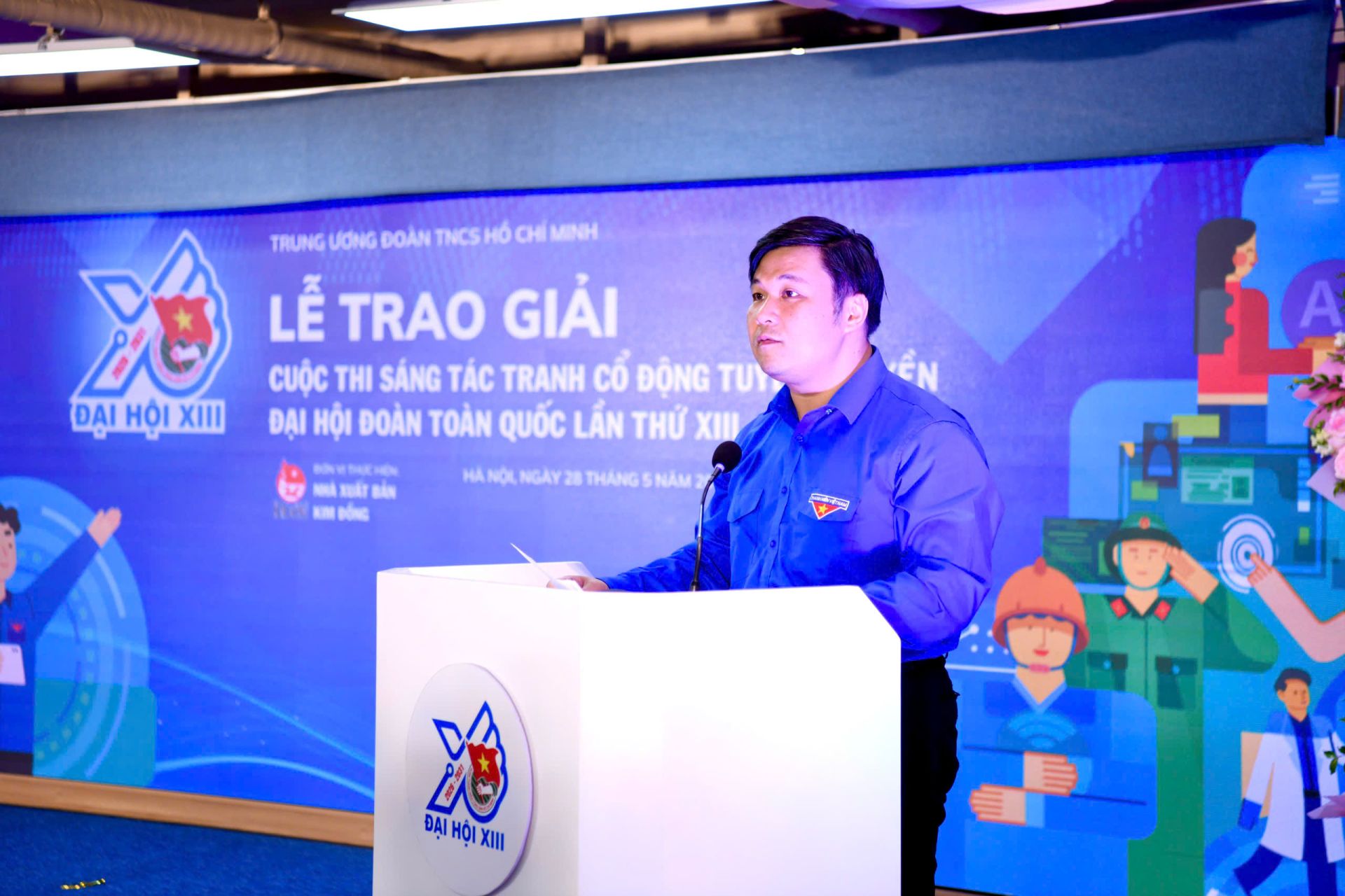 Anh Nguy&ecirc;̃n Thái An phát bi&ecirc;̉u tại chương trình.