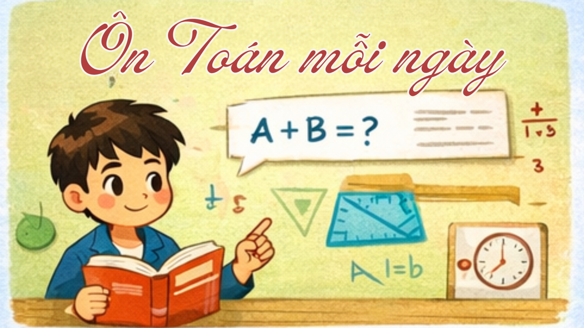 &Ocirc;n To&aacute;n mỗi ng&agrave;y với những b&agrave;i tập nhỏ gi&uacute;p r&egrave;n luyện tư duy logic.