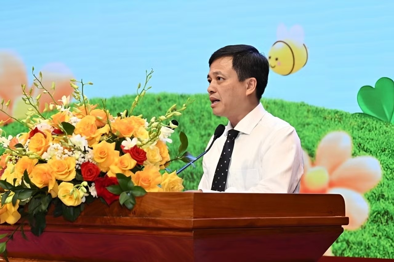&Ocirc;ng Đỗ Quốc Việt - Ph&oacute; Cục trưởng Cục Điện ảnh - ph&aacute;t biểu khai mạc Tuần phim ch&agrave;o mừng ng&agrave;y Quốc tế Thiếu nhi 1/6 năm 2026.