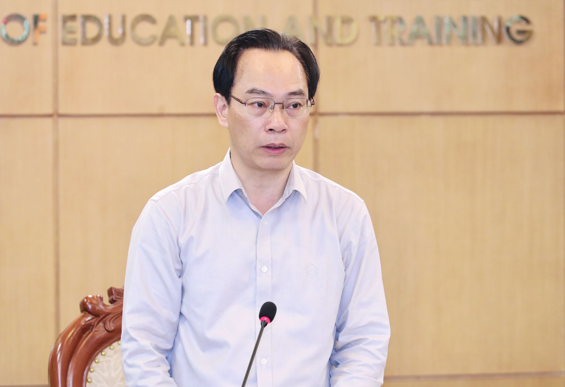 B&ocirc;̣ trưởng Hoàng Minh Sơn phát bi&ecirc;̉u
