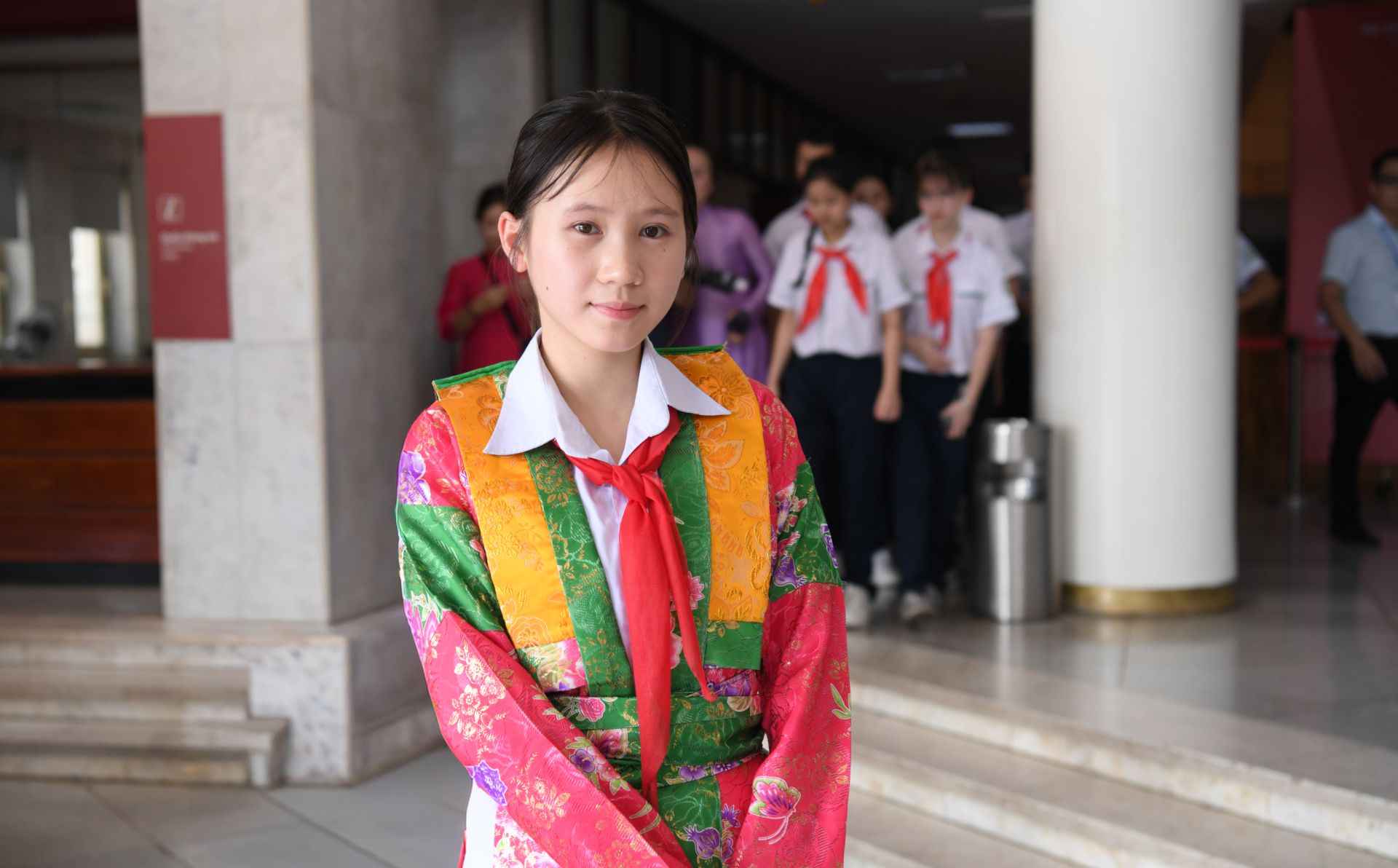 Bạn Phan Thanh H&agrave;, lớp 8A1, trường THCS M&egrave;o Vạc, tỉnh Tuy&ecirc;n Quang.