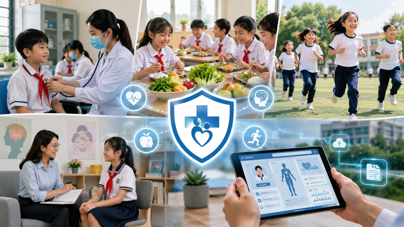 Chương tr&igrave;nh Sức khỏe học đường giai đoạn 2026-2035 hướng tới chăm s&oacute;c to&agrave;n diện sức khỏe thể chất v&agrave; tinh thần cho học sinh.
