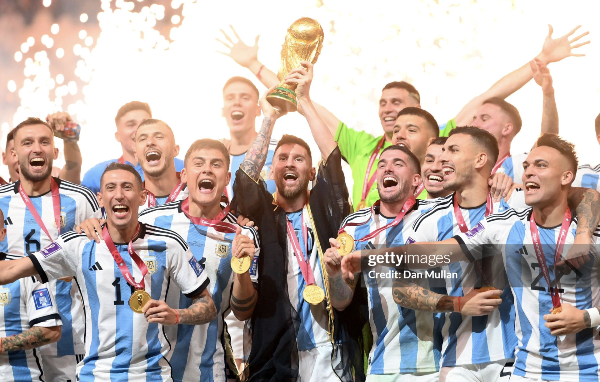 Argentina của Messi chỉ đứng thứ 8 trong danh s&aacute;ch.