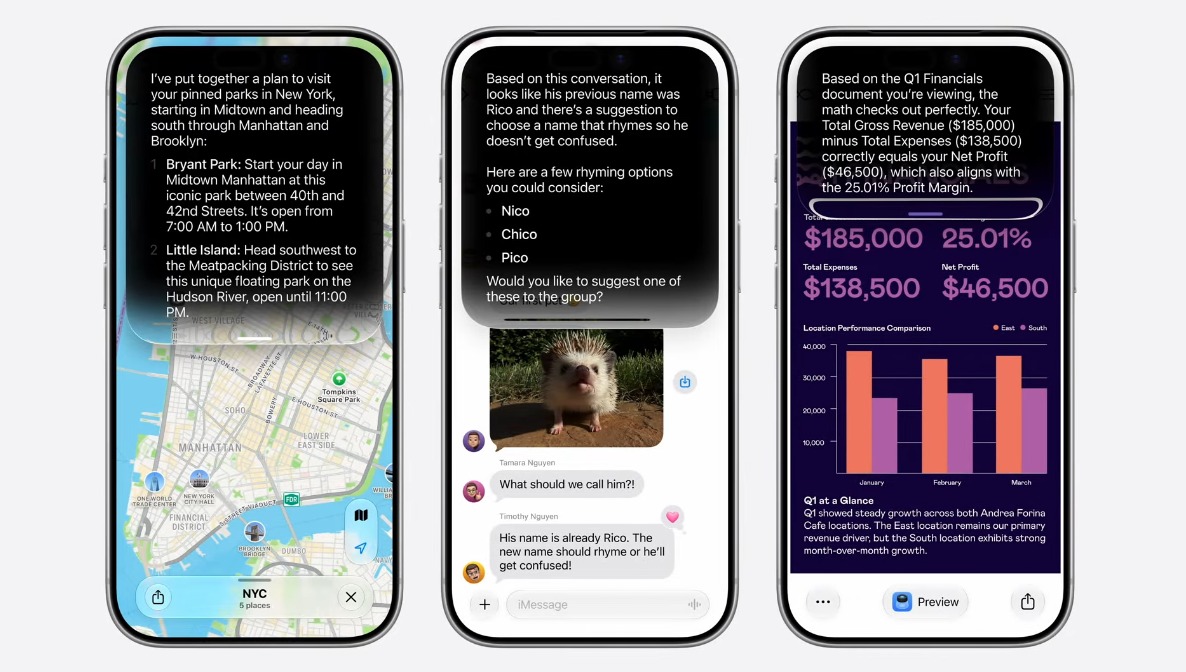 Siri được Apple thiết kế lại với giao diện chatbot v&agrave; nhiều t&iacute;nh năng AI mới.