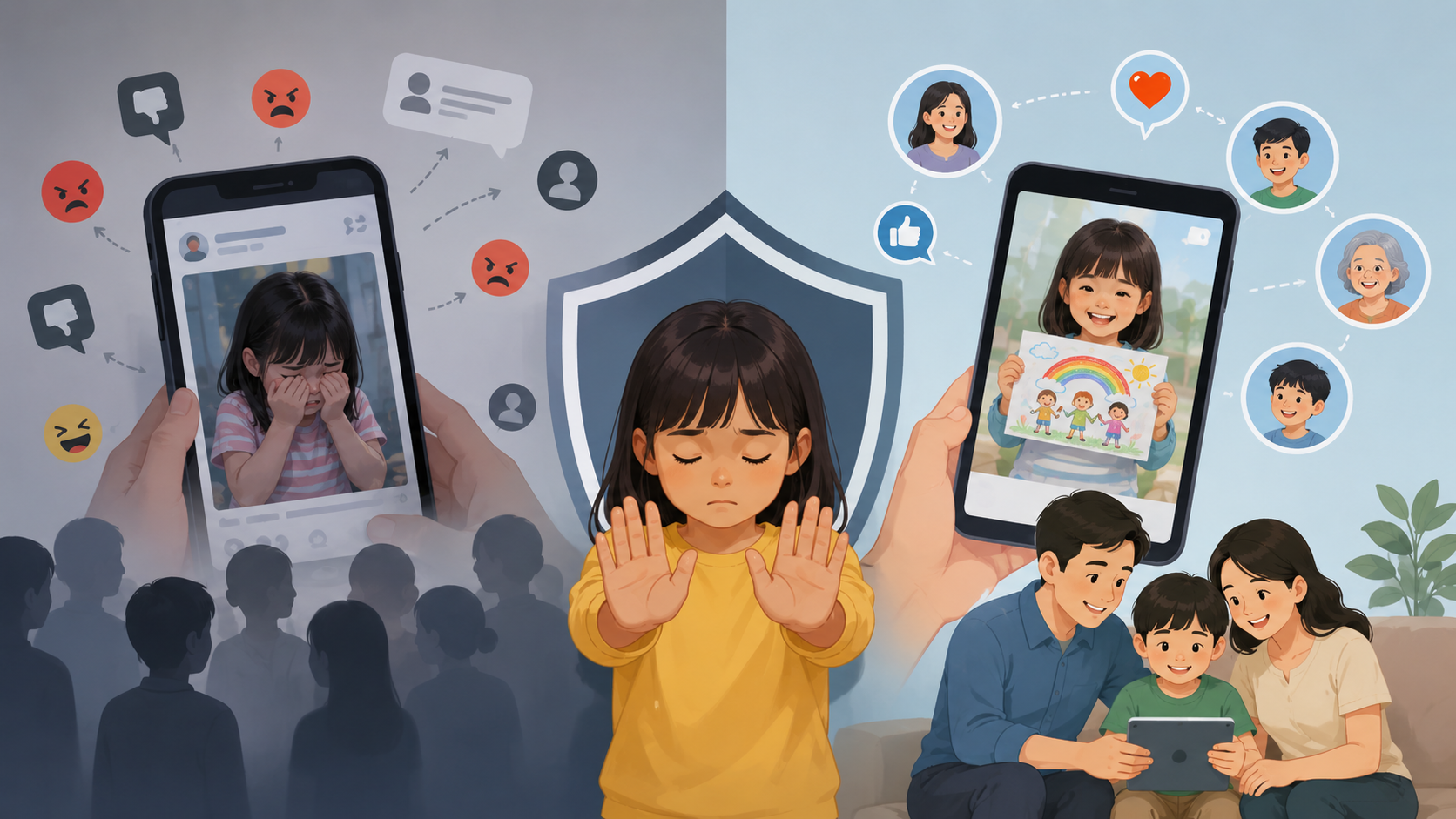 &atilde;y t&ocirc;n trọng quyền ri&ecirc;ng tư của trẻ em tr&ecirc;n kh&ocirc;ng gian mạng. Mỗi lượt chia sẻ thiếu c&acirc;n nhắc đều c&oacute; thể v&ocirc; t&igrave;nh g&acirc;y tổn thương cho c&aacute;c em.