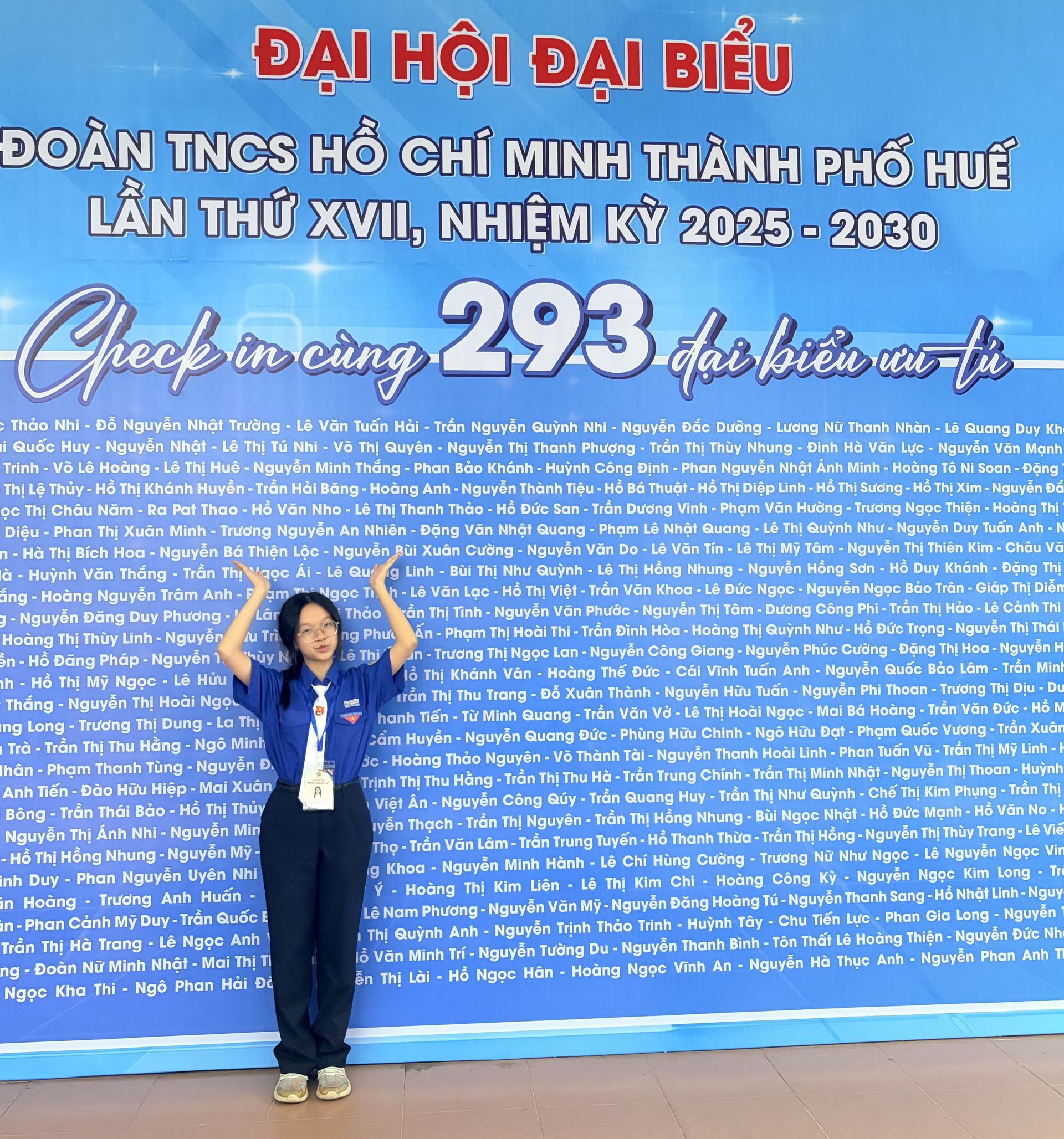 An Nhi&ecirc;n tham dự Đại hội đại biểu Đo&agrave;n TNCS Hồ Ch&iacute; Minh th&agrave;nh phố Huế lần thứ XVII.