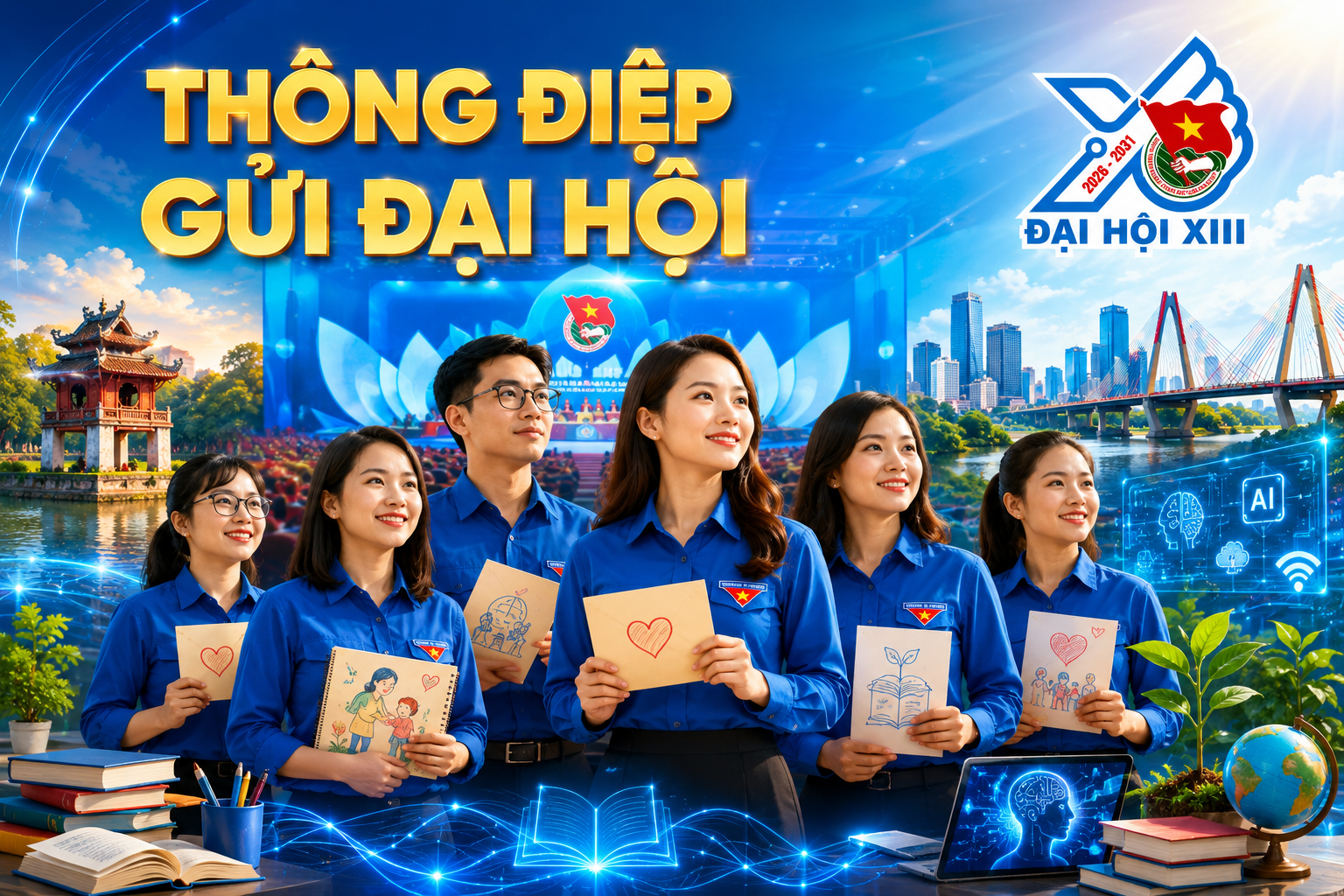 Tuổi trẻ Thủ đô gửi trọn niềm tin, kỳ vọng tới Đại hội Đoàn toàn quốc lần thứ XIII