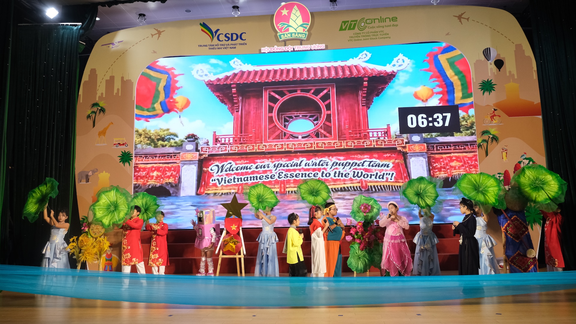C&aacute;c phần thi ở v&ograve;ng chung kết được c&aacute;c bạn thiếu nhi thể hiện s&aacute;ng tạo v&agrave; đặc sắc.
