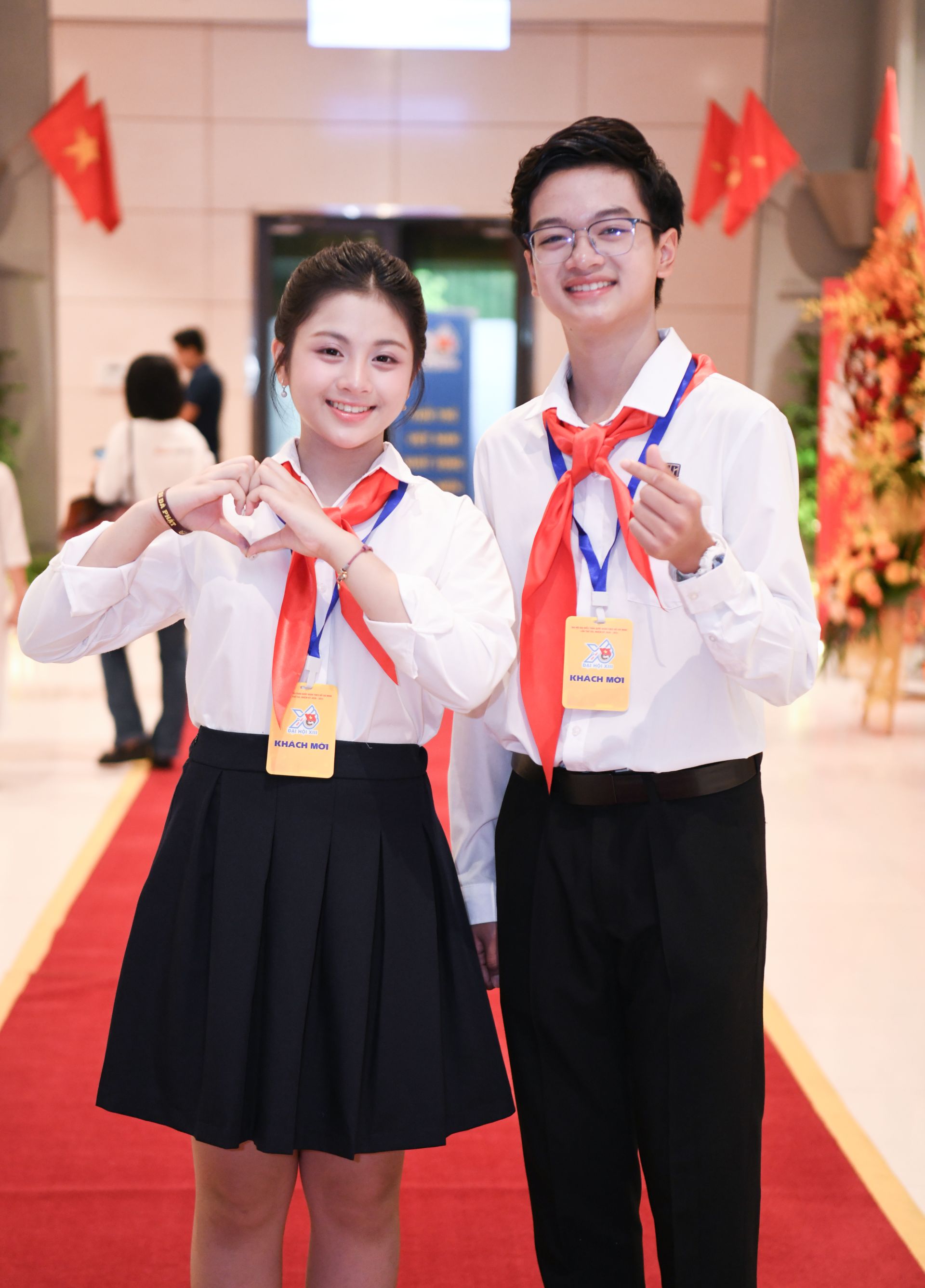 Tại Đại h&ocirc;̣i, các bạn thi&ecirc;́u nhi ti&ecirc;u bi&ecirc;̉u gửi gắm ni&ecirc;̀m tin vào Đoàn TNCS H&ocirc;̀ Chí Minh nhi&ecirc;̣m kỳ mới. 