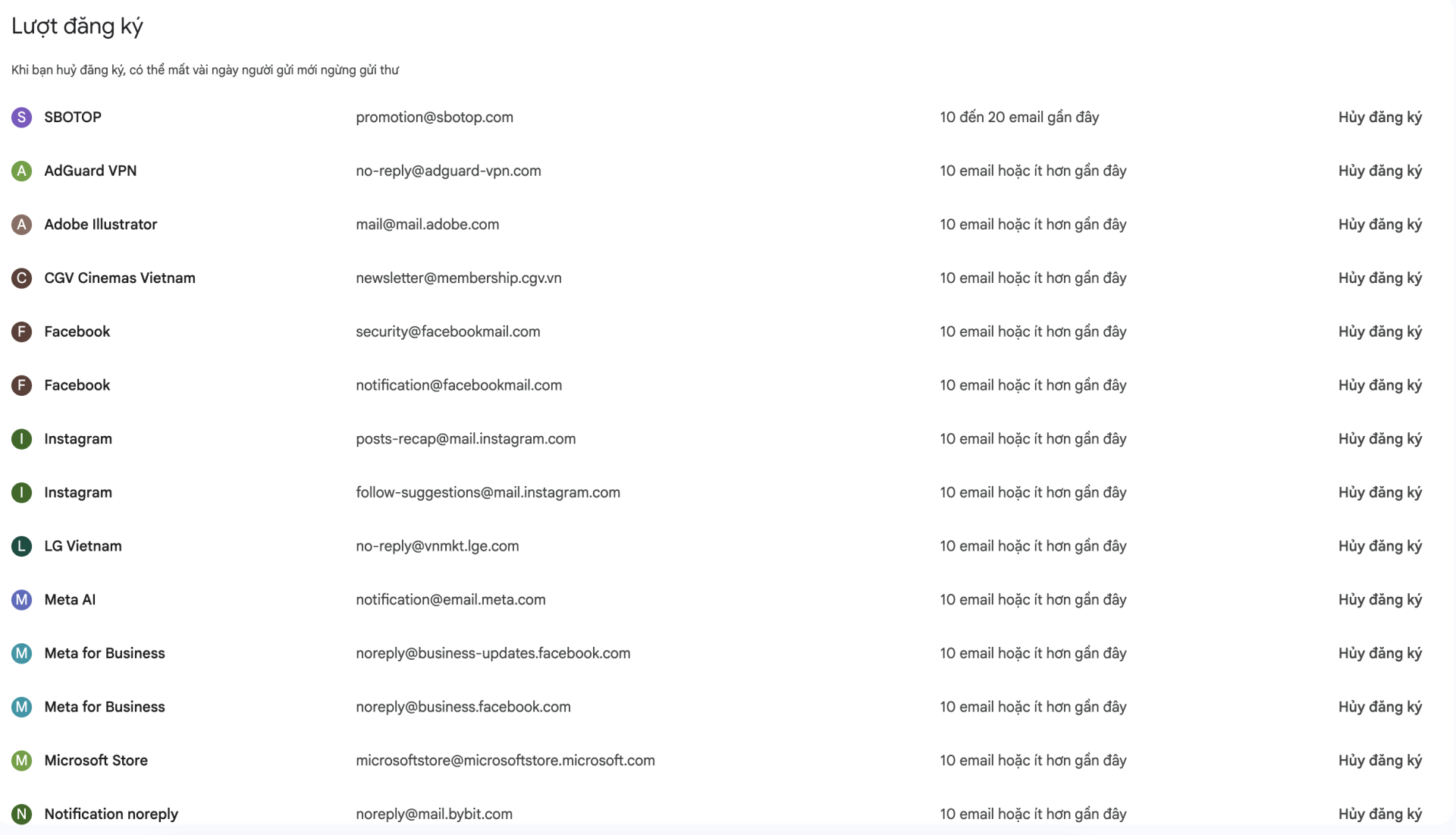 C&aacute;c email được tự động gửi đến từ c&aacute;c trang web, dịch vụ trực tuyến&hellip; sẽ khiến hộp thư Gmail trở n&ecirc;n lộn xộn v&agrave; kh&oacute; kiểm so&aacute;t nội dung email.