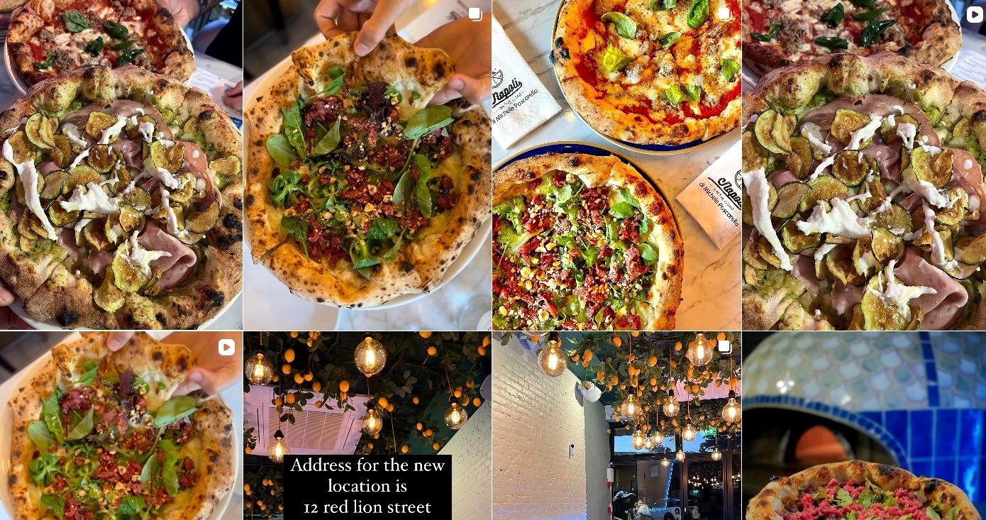 Cửa h&agrave;ng pizza Napoli on the Road (London, England) đứng đầu bảng xếp hạng.