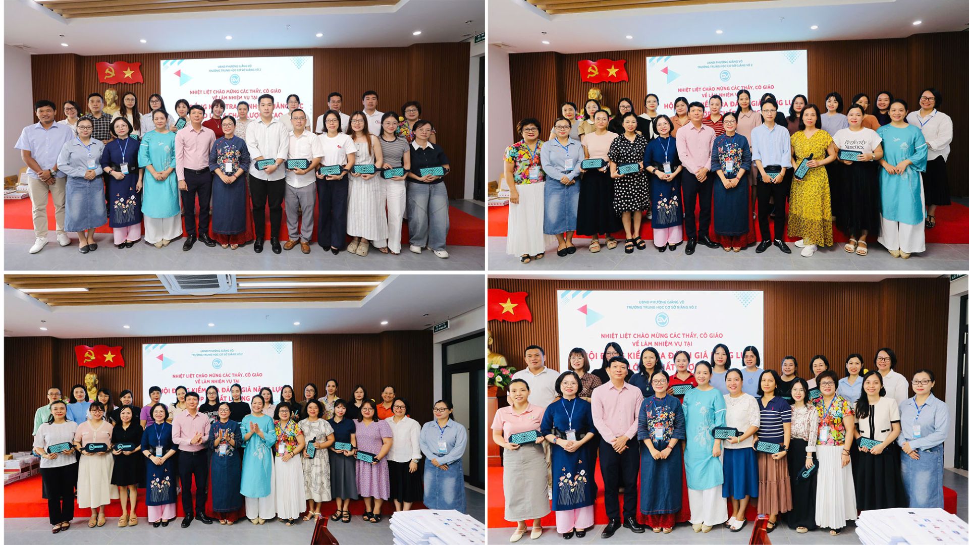 C&aacute;c thầy, c&ocirc; gi&aacute;o tham gia l&agrave;m nhiệm vụ tại Hội đồng kiểm tra đ&aacute;nh gi&aacute; năng lực v&agrave;o lớp 6 chất lượng cao của trường THCS Giảng V&otilde; 2.