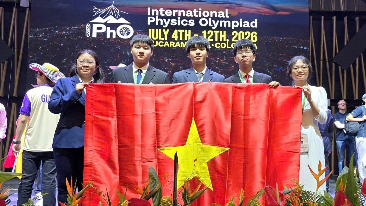 Việt Nam giành 4 Huy chương Vàng Olympic Vật lí quốc tế