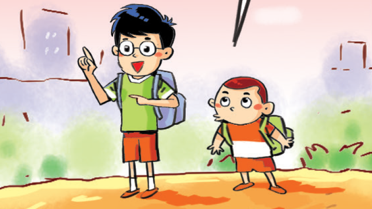 Truyện tranh: Vì sao bầu trời màu đỏ?