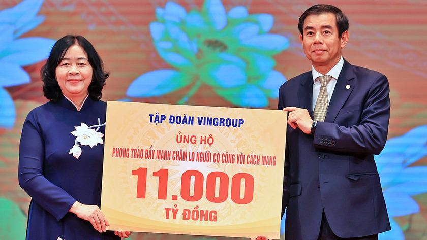 Gần 12.000 tỷ đồng ủng hộ phong trào “Đẩy mạnh chăm lo người có công với cách mạng”