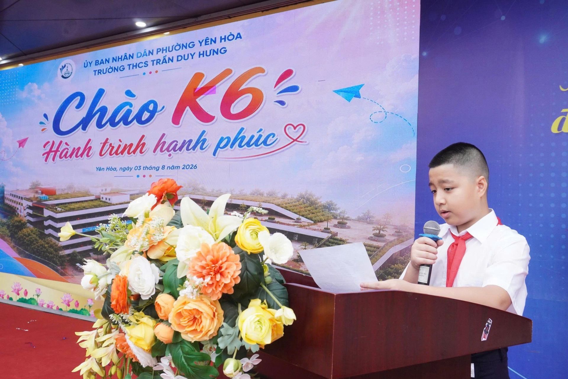 Bạn Vũ Minh Dũng, t&acirc;n học sinh lớp 6A2 chia sẻ cảm nhận.