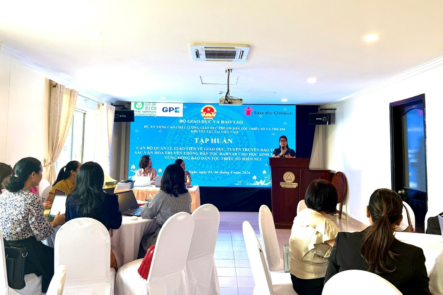 Quang cảnh lớp tập huấn.