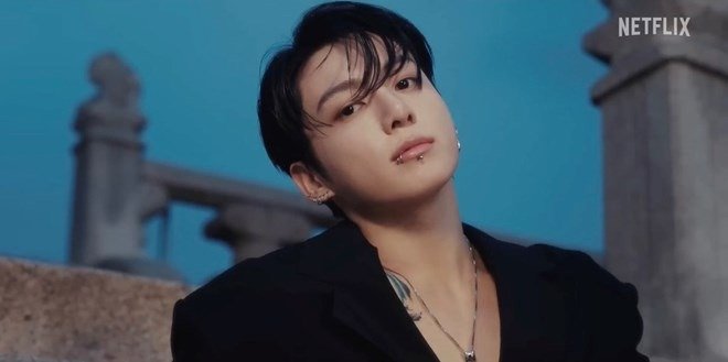 Jungkook đứng đầu danh s&aacute;ch nghệ sĩ được nhắc đến nhiều nhất tr&ecirc;n mạng x&atilde; hội X. (Ảnh: Netflix)
