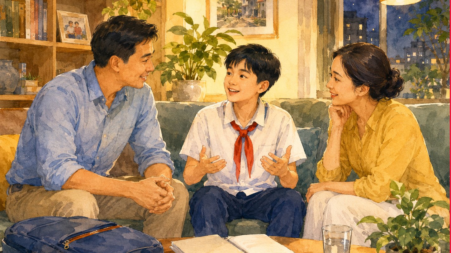 Trò chuyện cùng bố mẹ không khó