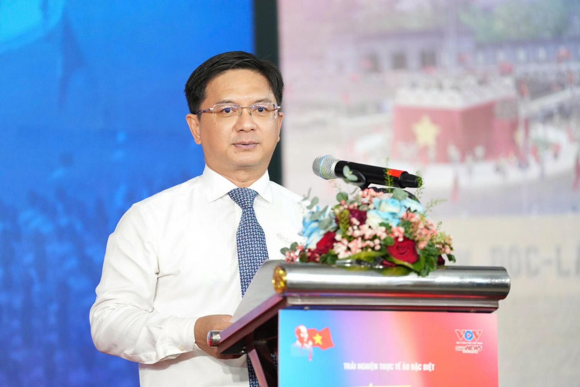 &Ocirc;ng Nguyễn Mạnh Cường - Ủy vi&ecirc;n dự khuyết Trung ương Đảng, Ph&oacute; Chủ tịch UBND TP. Hồ Ch&iacute; Minh - ph&aacute;t biểu tại lễ khai mạc s&aacute;ng 19.8.