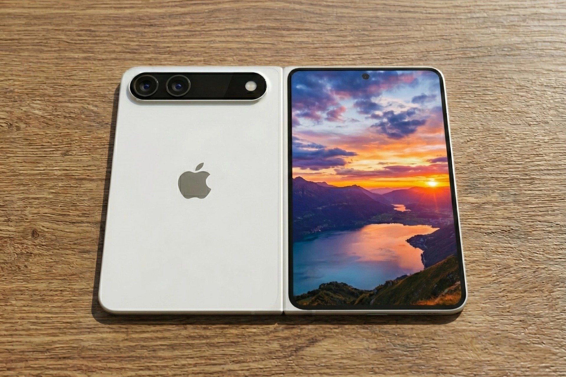 Bản dựng iPhone m&agrave;n h&igrave;nh gập.