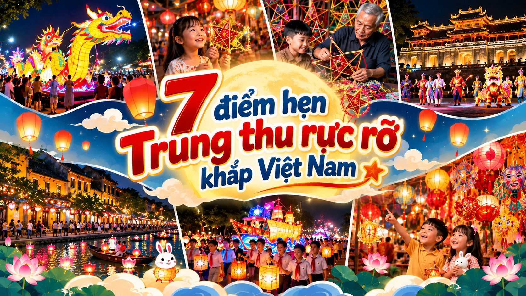 7 điểm hẹn Trung thu rực rỡ khắp Việt Nam