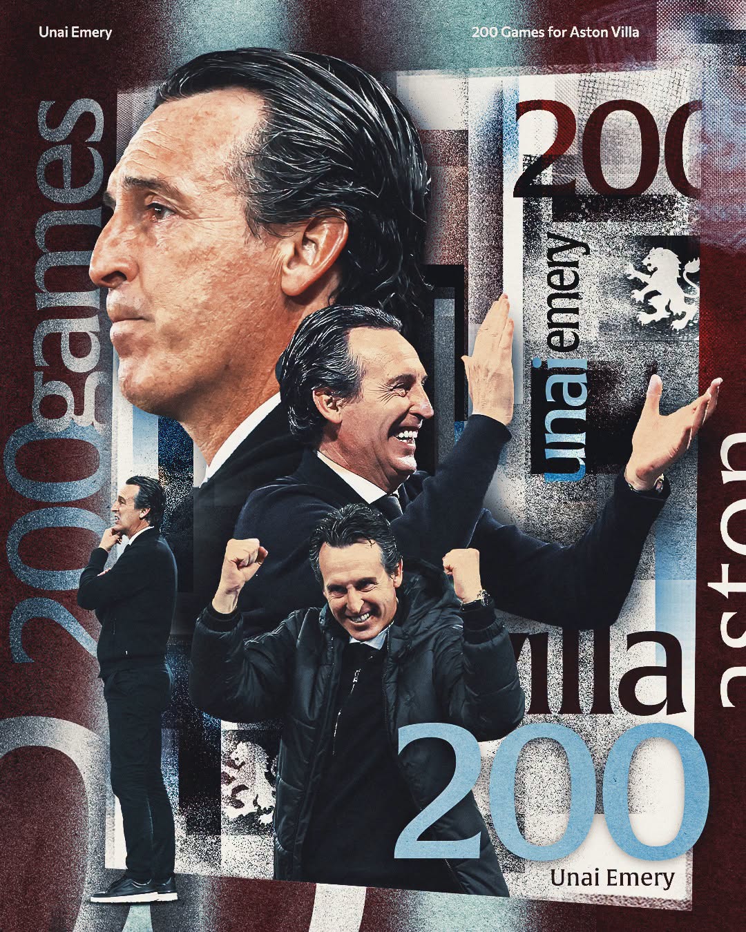 Cột mốc 200 trận của HLV Unai Emery.