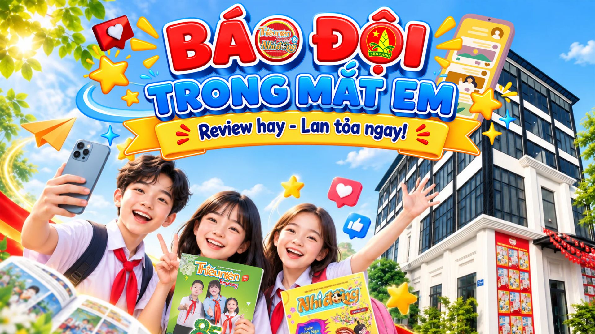 Thể lệ cuộc thi “Báo Đội trong mắt em – Review hay, lan tỏa ngay!”