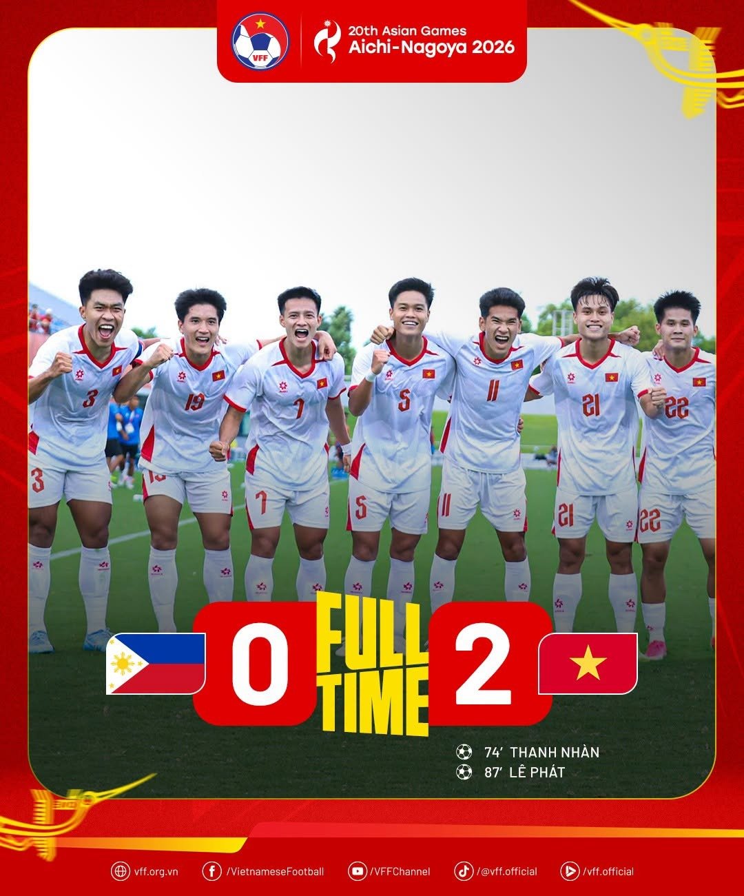 Nỗ lực của c&aacute;c cầu thủ U23 Việt Nam được đền đ&aacute;p bằng chiến thắng v&agrave; 3 điểm trọn vẹn.