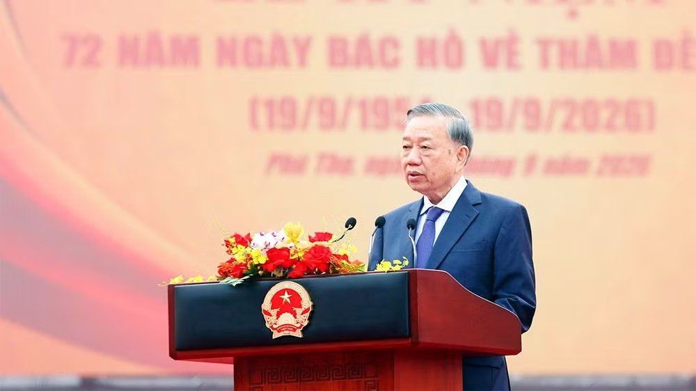 Phát biểu của Tổng Bí thư, Chủ tịch nước Tô Lâm tại Lễ kỷ niệm 72 năm Ngày Bác Hồ về thăm Đền Hùng