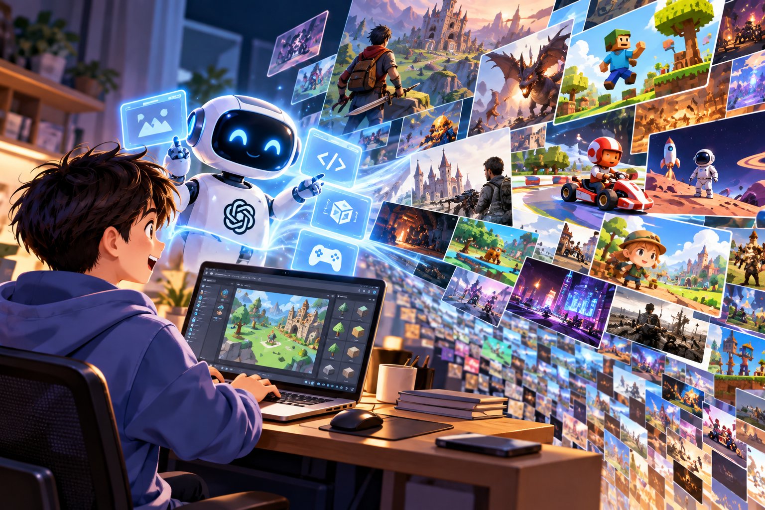 Game được tạo bằng AI chỉ mất v&agrave;i ng&agrave;y thậm ch&iacute; c&ograve;n nhanh hơn. 