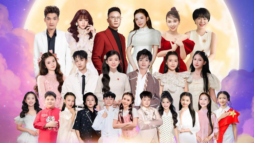 C&aacute;c nghệ sĩ v&agrave; thiếu nhi tham gia chương tr&igrave;nh nghệ thuật 