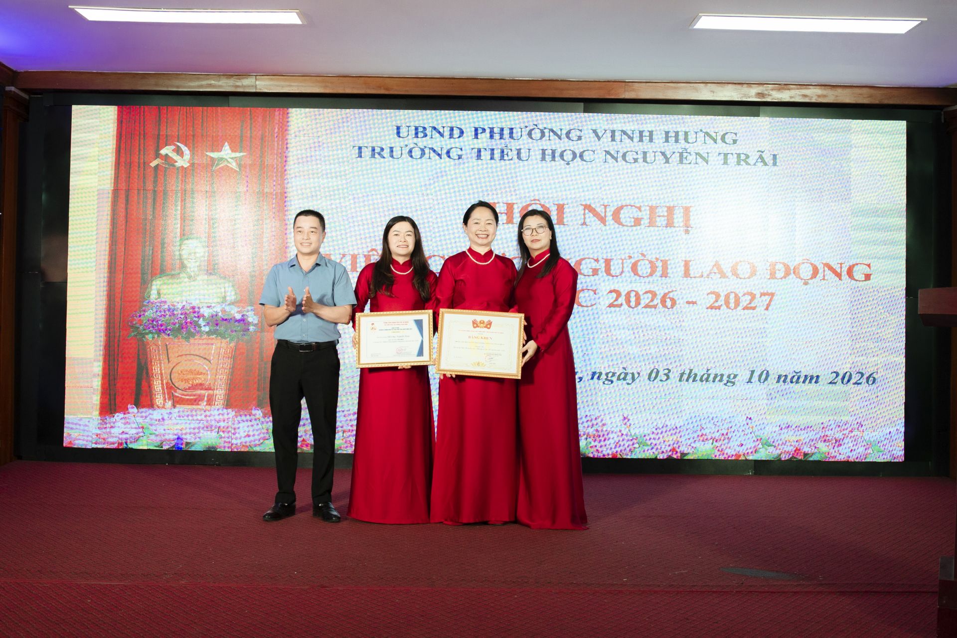 Bằng khen của Hội đồng Đội Trung ương tại cuộc thi &ldquo;B&aacute;c Hồ với thiếu nhi &ndash; Thiếu nhi với B&aacute;c Hồ&rdquo; kết Festival Trạng nguy&ecirc;n tiếng Anh to&agrave;n quốc năm 2026; 