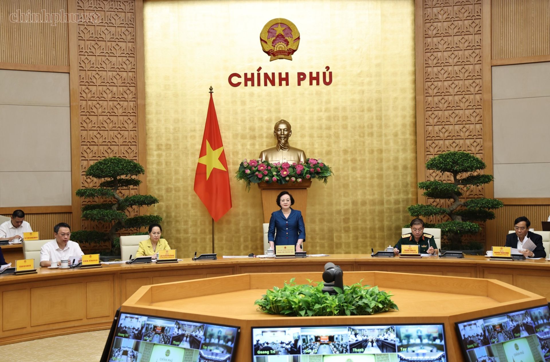 Hội nghị trực tuyến to&agrave;n quốc qu&aacute;n triệt triển khai Ng&agrave;y Văn h&oacute;a Việt Nam gắn với Ng&agrave;y hội Đại đo&agrave;n kết to&agrave;n d&acirc;n tộc năm 2026 - Ảnh: chinhphu.vn/Thu Giang