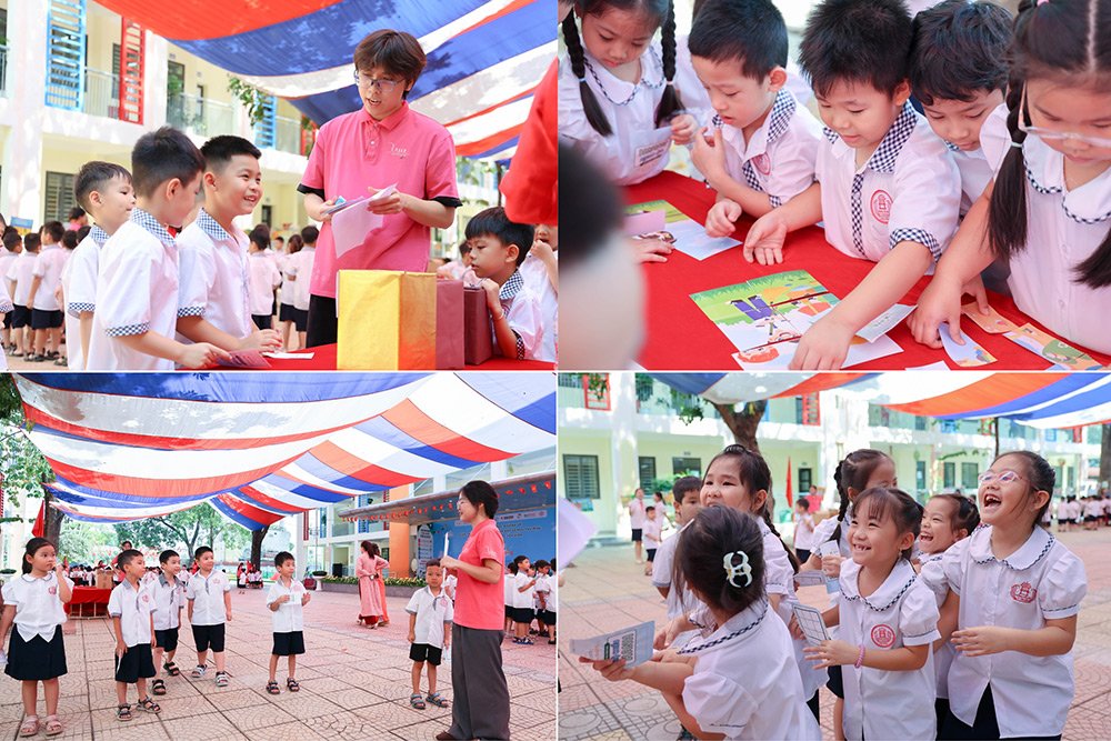 Năm trạm tr&ograve; chơi trải nghiệm gi&uacute;p c&aacute;c em vừa vui chơi, vừa củng cố kiến thức về m&ocirc;i trường.