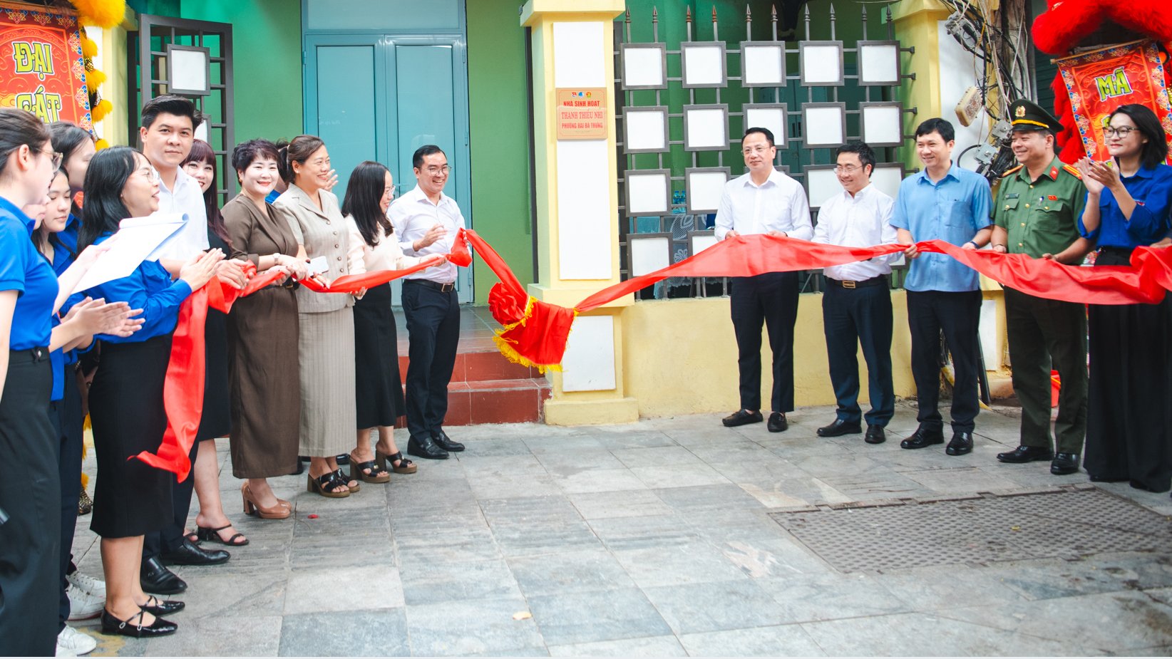 Lễ kh&aacute;nh th&agrave;nh Nh&agrave; sinh hoạt thanh thiếu nhi phường Hai B&agrave; Trưng.