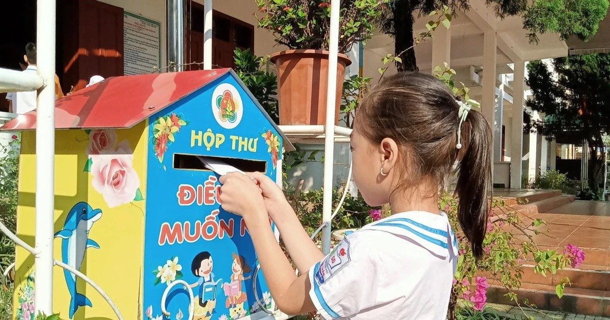 H&ograve;m thư &ldquo;Điều em muốn n&oacute;i&rdquo; gi&uacute;p học sinh chia sẻ t&acirc;m tư với thầy c&ocirc;.