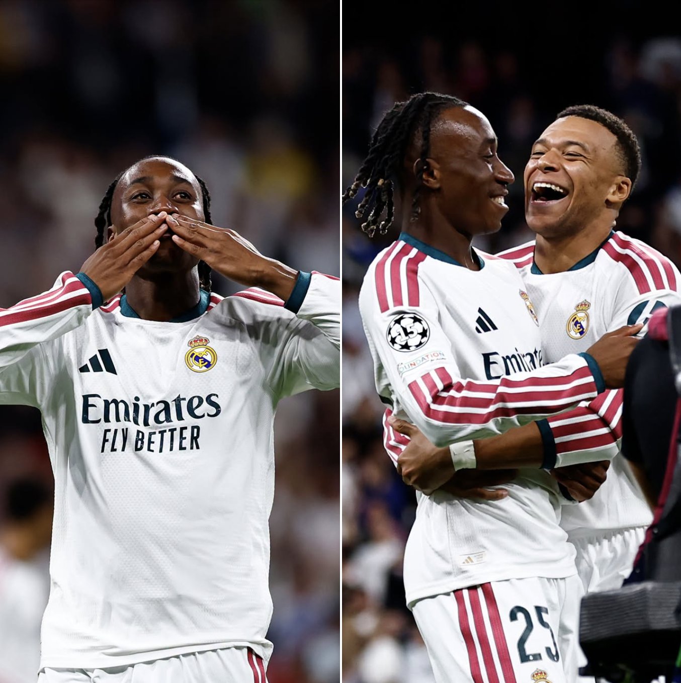 C&aacute;c cầu thủ Real Madrid ăn mừng b&agrave;n thắng.