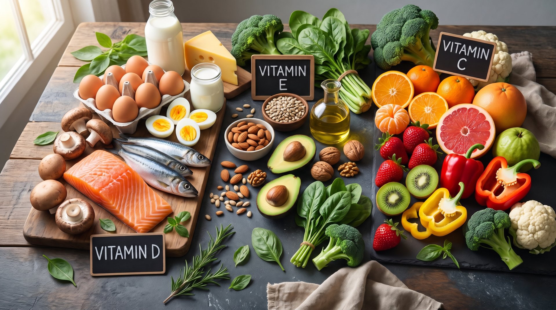 Mỗi loại Vitamin c&oacute; vai tr&ograve; kh&aacute;c nhau, gi&uacute;p cơ thể khỏe mạnh hơn.
