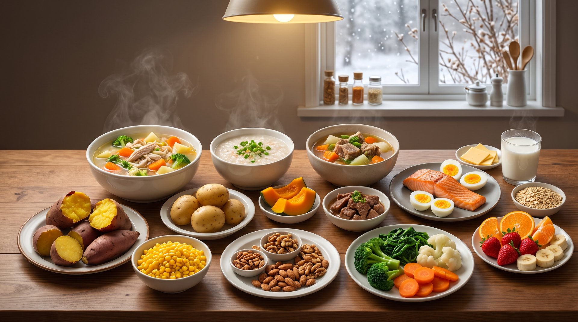 Ăn uống đa dạng v&agrave; biết lựa chọn thực phẩm sẽ gi&uacute;p bạn khỏe mạnh trong m&ugrave;a Đ&ocirc;ng.