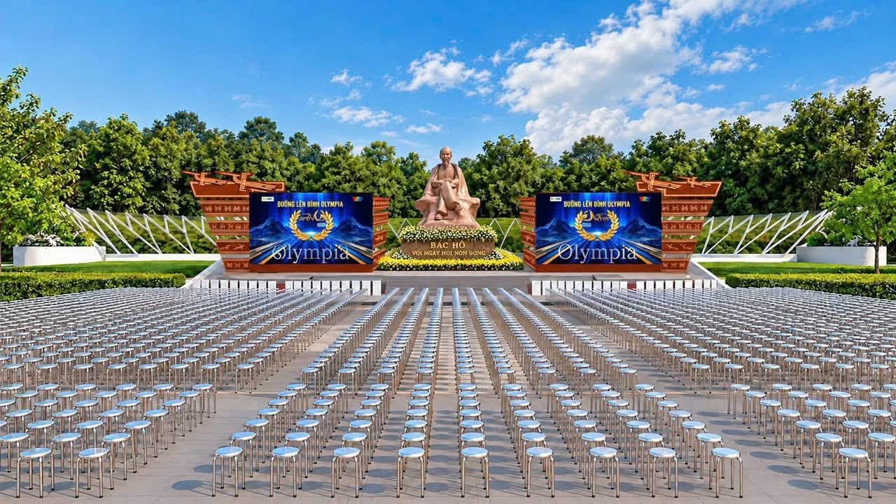 Phối cảnh dự kiến điểm cầu Olympia tại Ph&uacute; Thọ